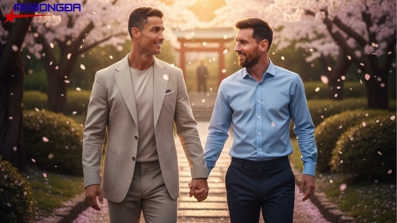 Ảnh chế Cr7 và Messi cùng dạo chơi