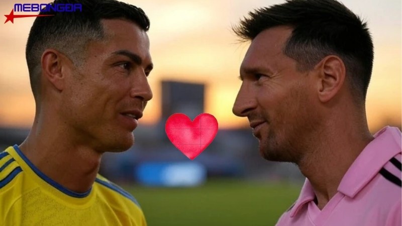 Ronaldo hôn Messi - Tình yêu của những huyền thoại