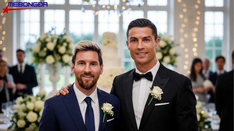 Ronaldo và Messi cùng nhau tại lễ đường
